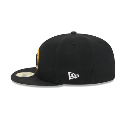 Boston Bruins Rear Wordmark 59FIFTY Fitted Hat