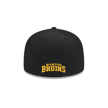 Boston Bruins Rear Wordmark 59FIFTY Fitted Hat