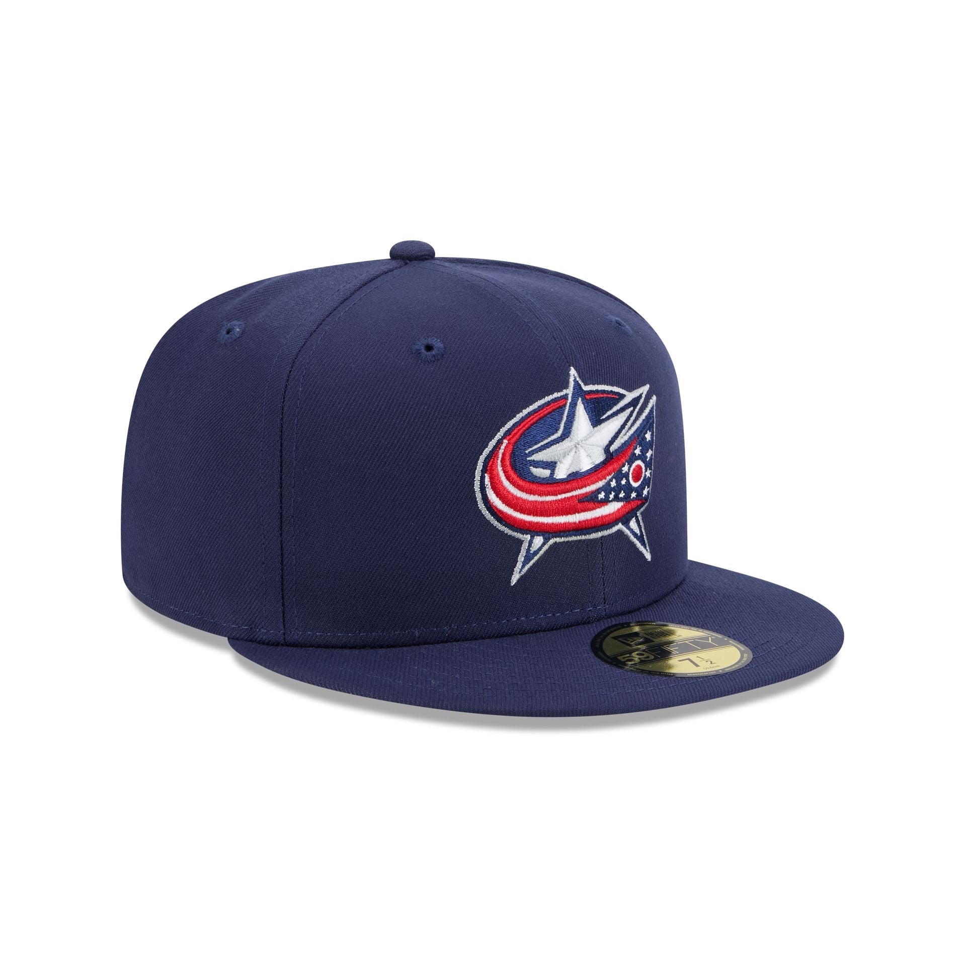 Columbus Blue Jackets Rear Wordmark 59FIFTY Fitted Hat