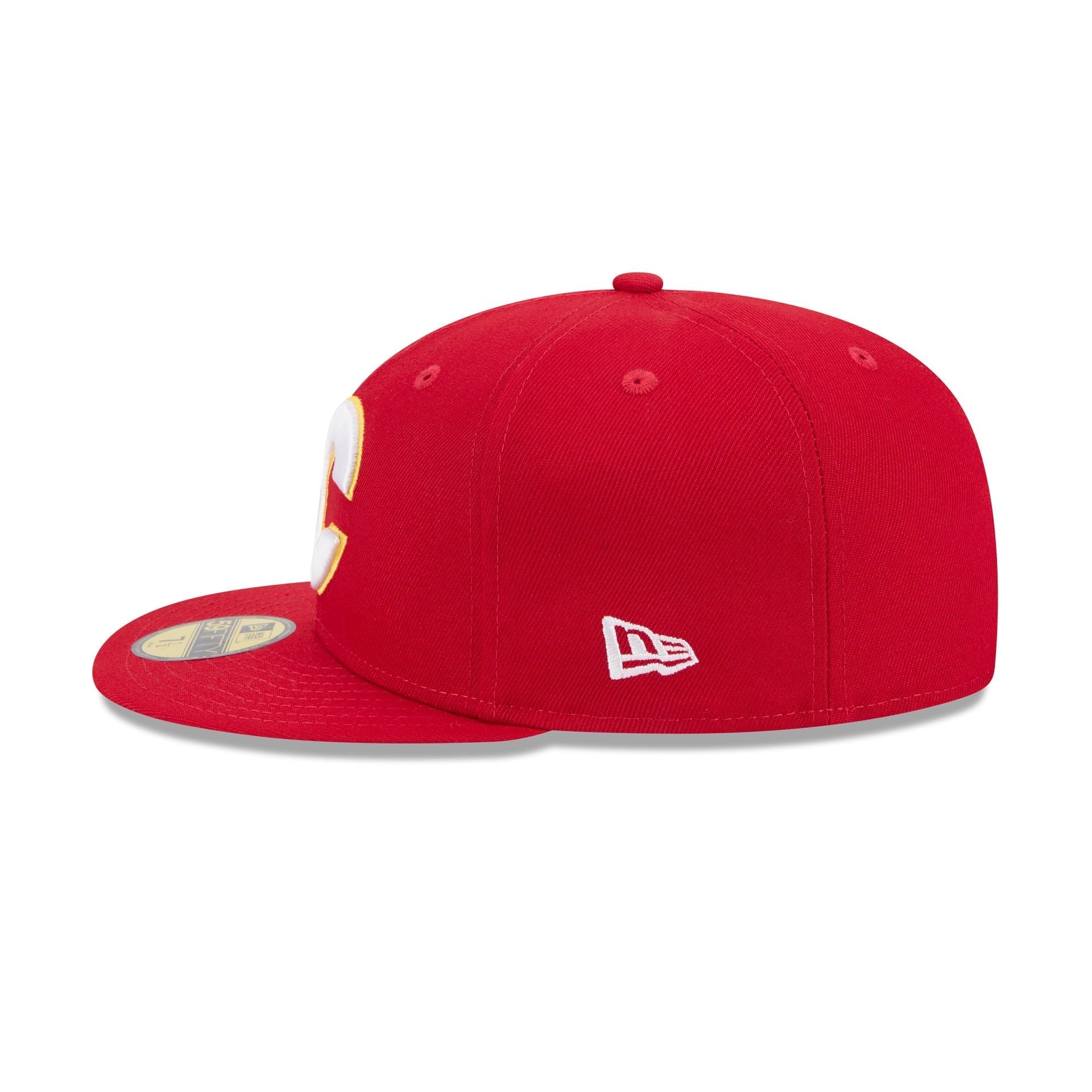 Calgary Flames Rear Wordmark 59FIFTY Fitted Hat