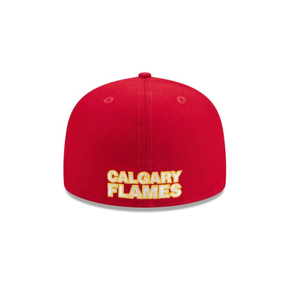 Calgary Flames Rear Wordmark 59FIFTY Fitted Hat