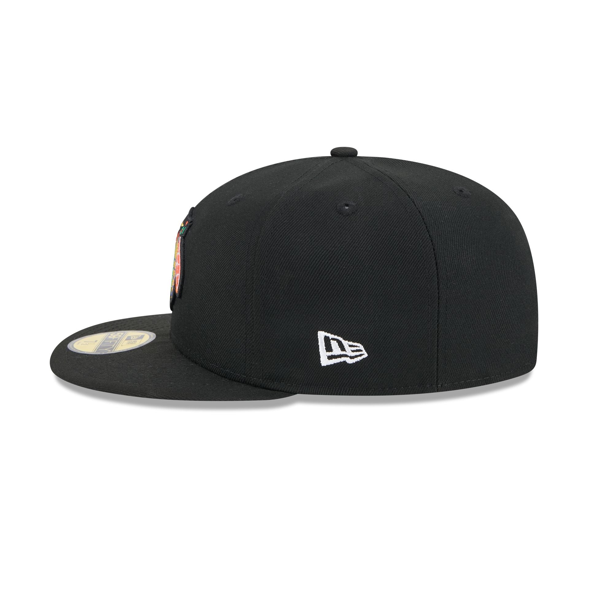 Chicago Blackhawks Rear Wordmark 59FIFTY Fitted Hat