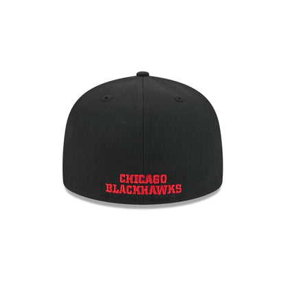 Chicago Blackhawks Rear Wordmark 59FIFTY Fitted Hat