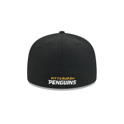 Pittsburgh Penguins Rear Wordmark 59FIFTY Fitted Hat