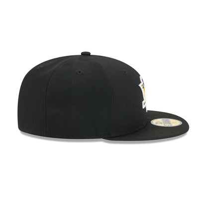Pittsburgh Penguins Rear Wordmark 59FIFTY Fitted Hat