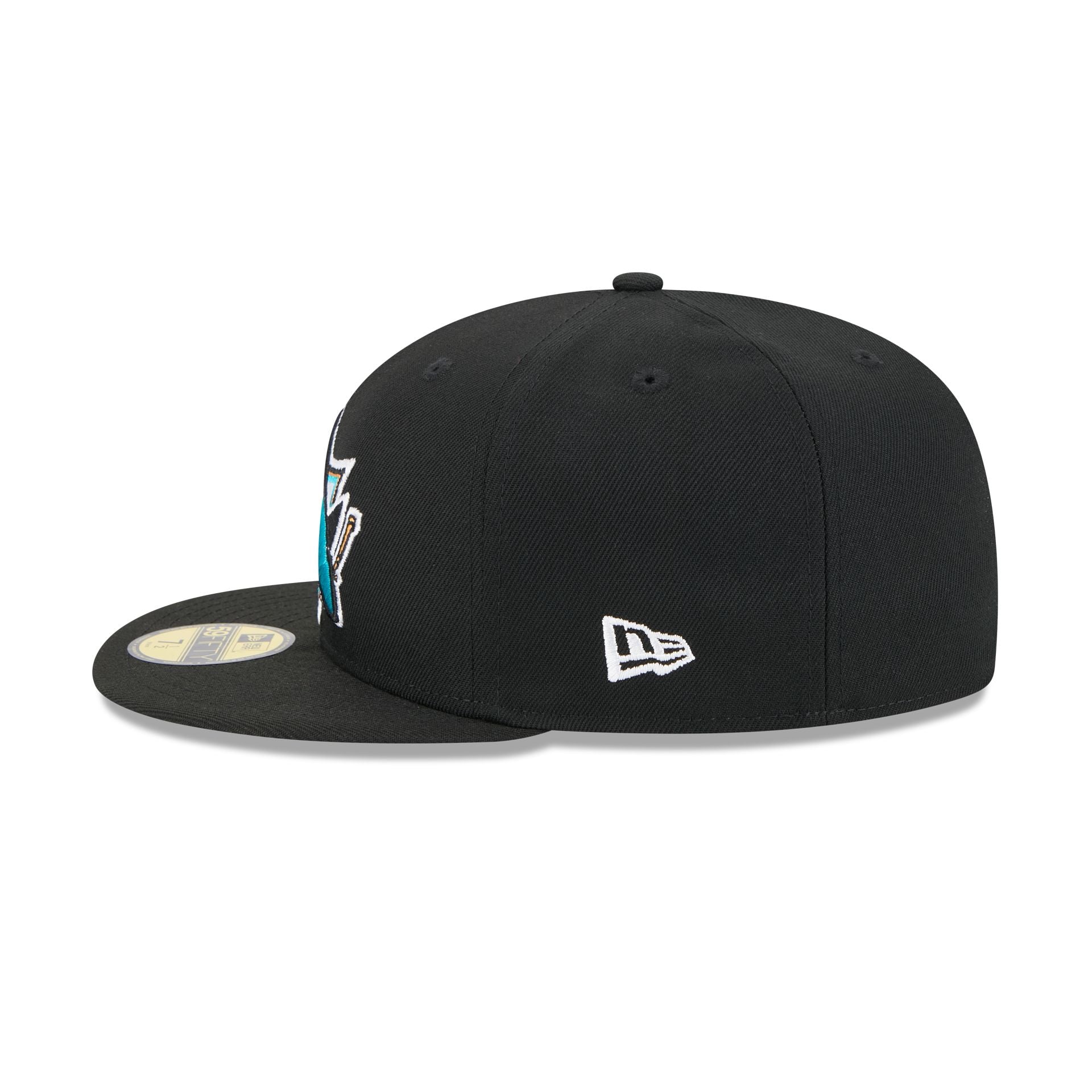 San Jose Sharks Rear Wordmark 59FIFTY Fitted Hat