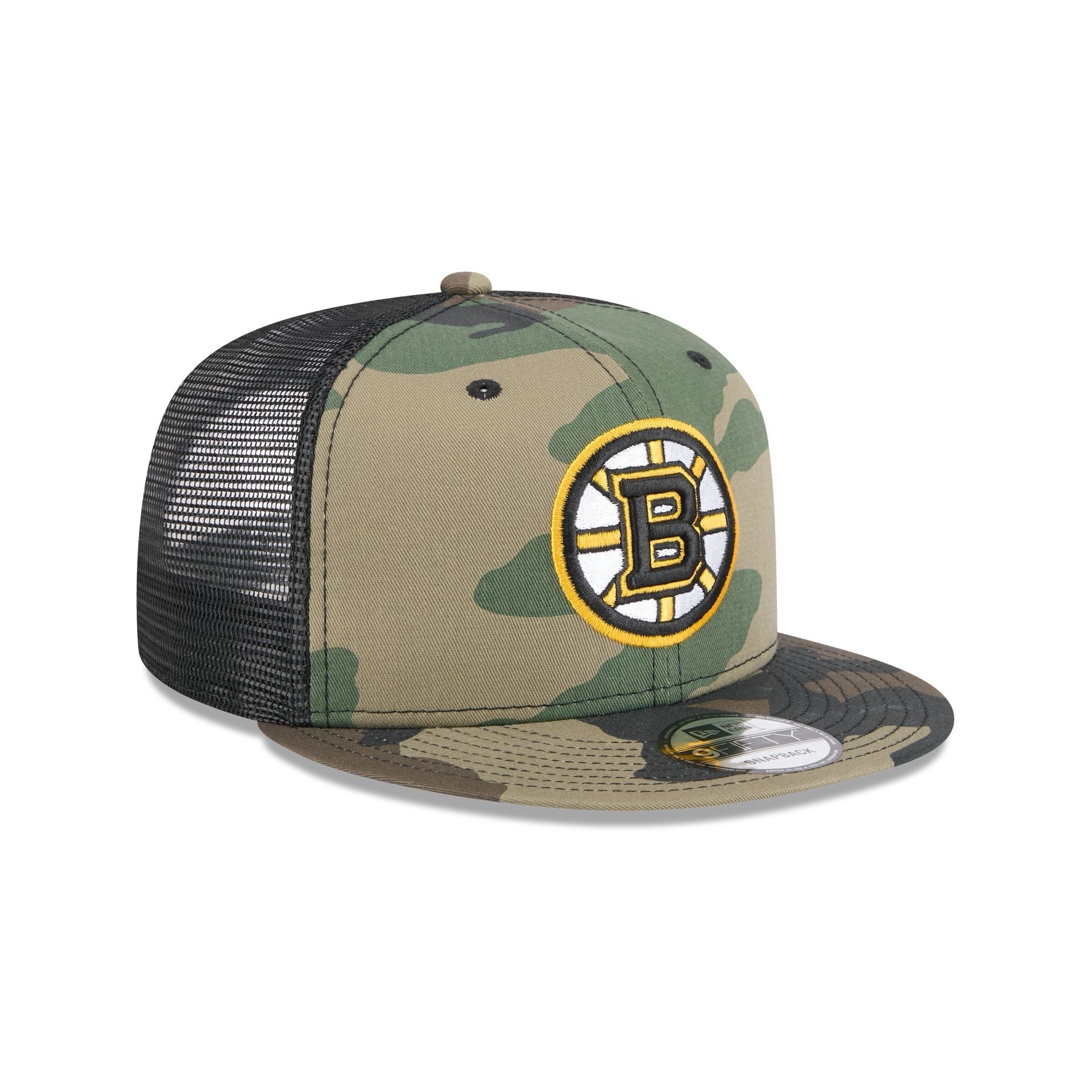 Boston Bruins Camo 9FIFTY Trucker Hat