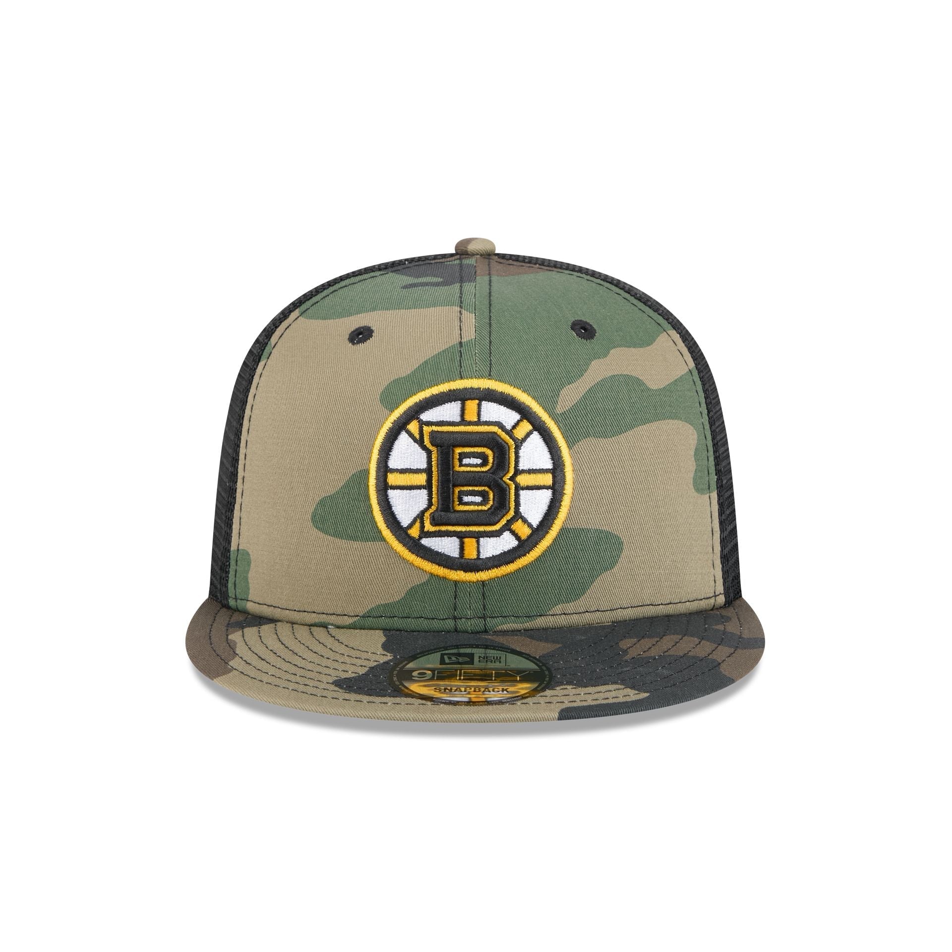 Boston Bruins Camo 9FIFTY Trucker Hat