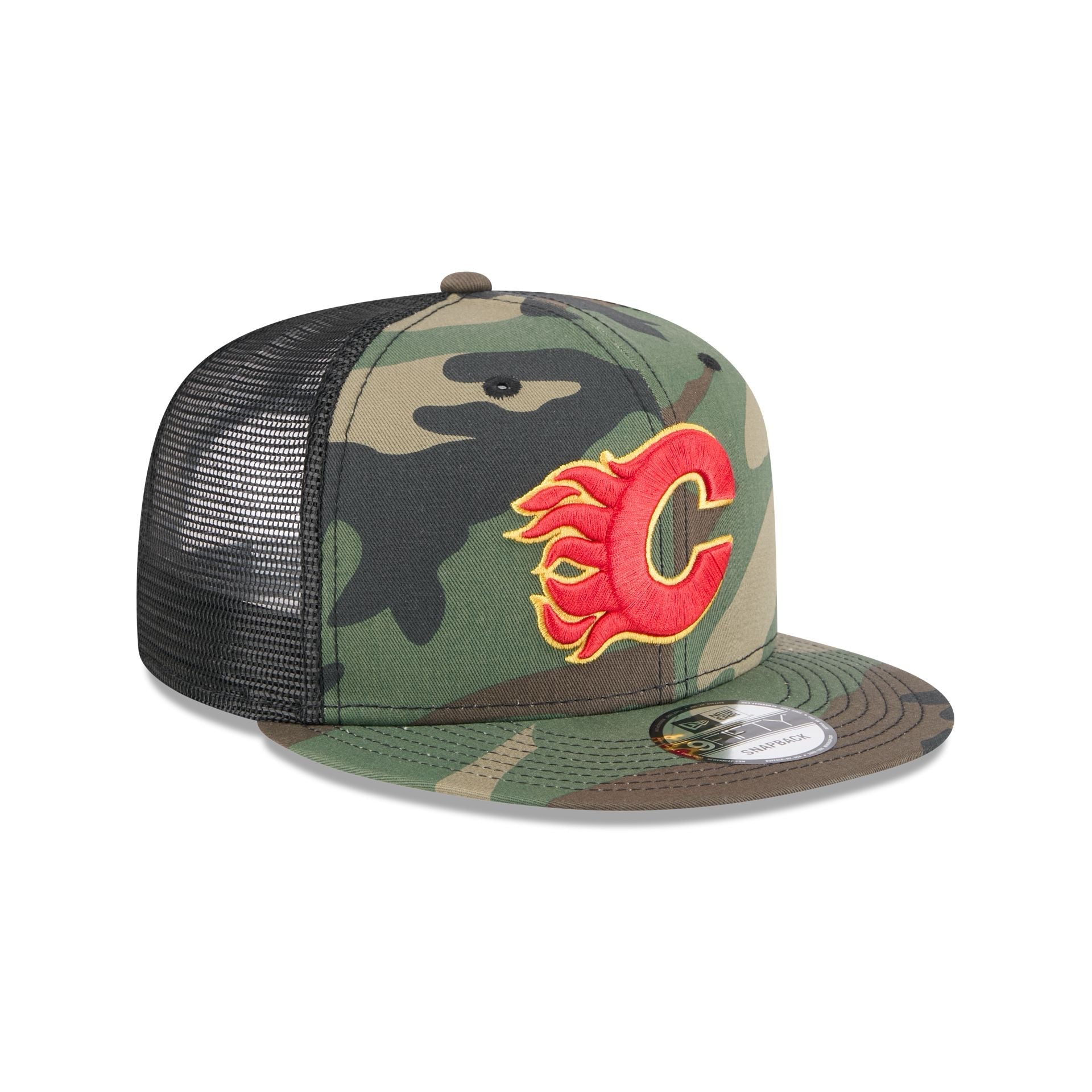 Calgary Flames Camo 9FIFTY Trucker Hat