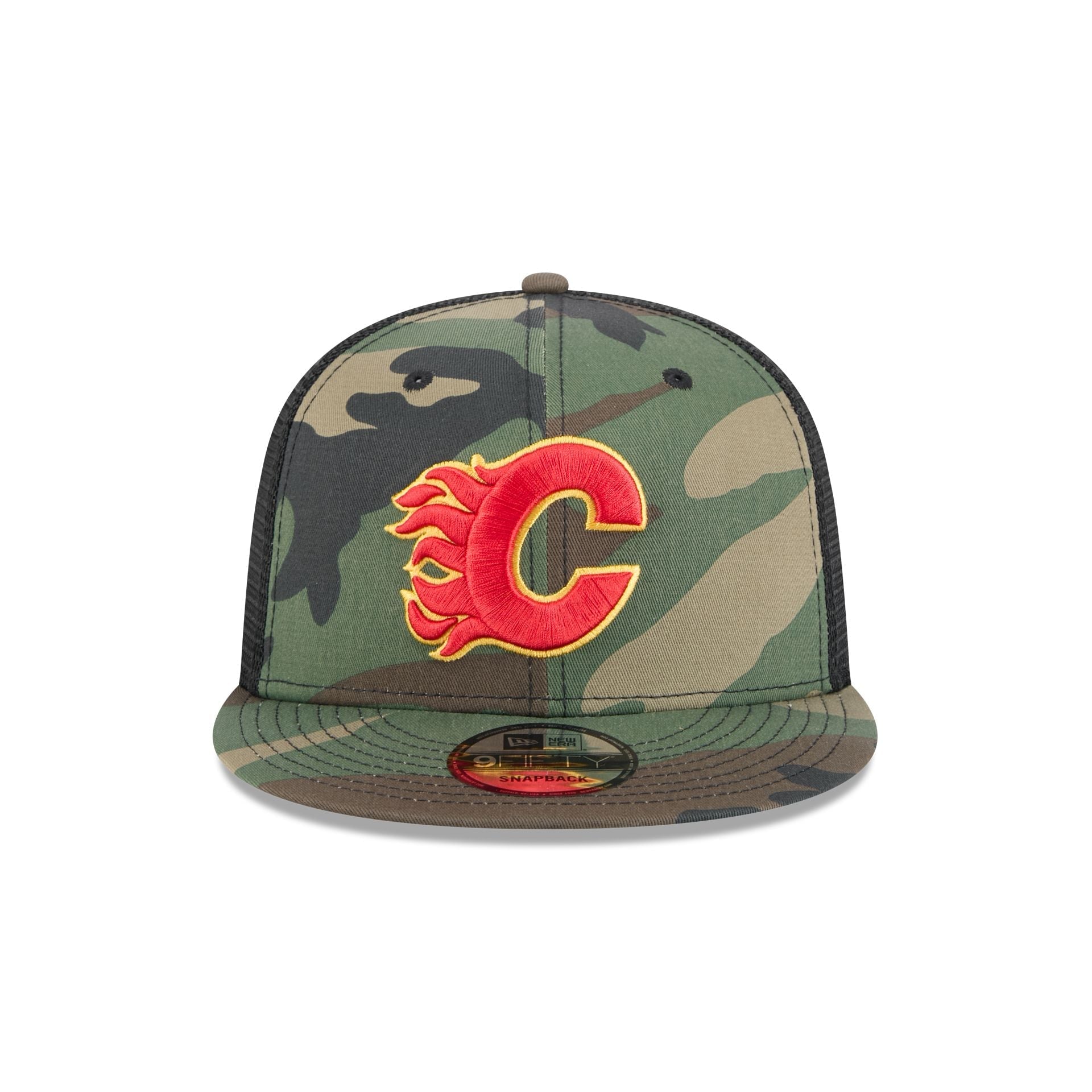 Calgary Flames Camo 9FIFTY Trucker Hat