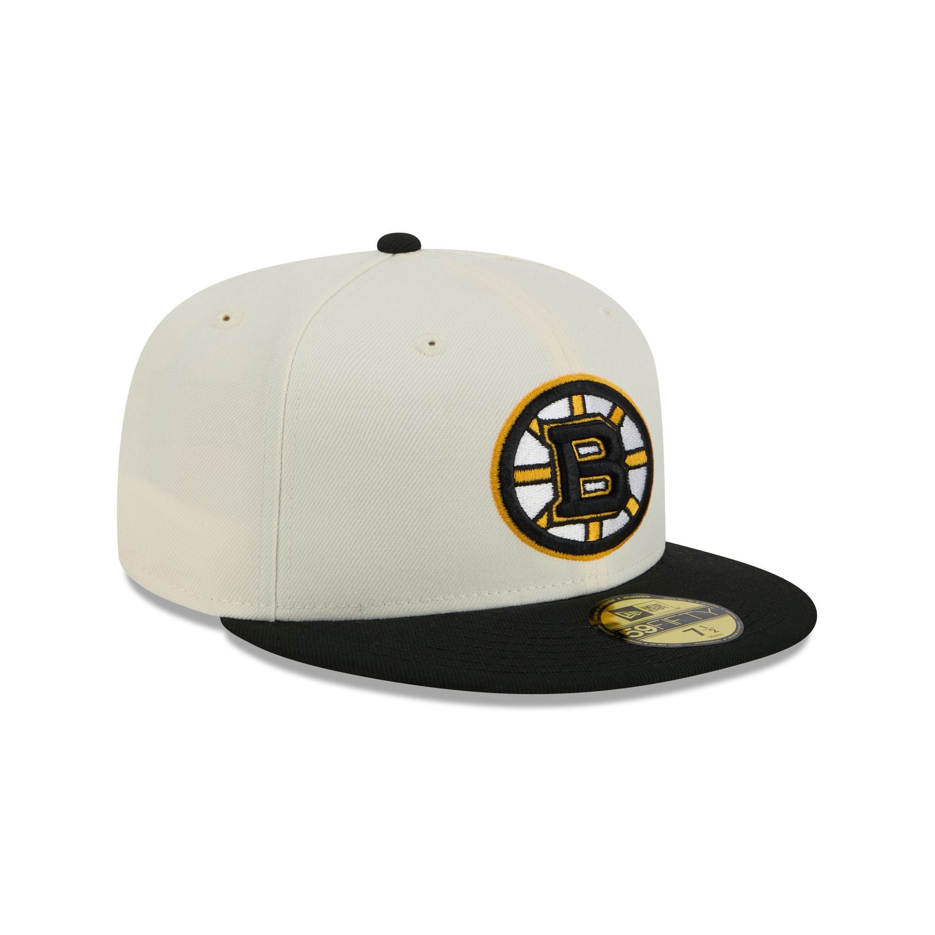 Boston Bruins Chrome White 59FIFTY Fitted Hat