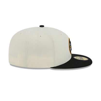 Boston Bruins Chrome White 59FIFTY Fitted Hat