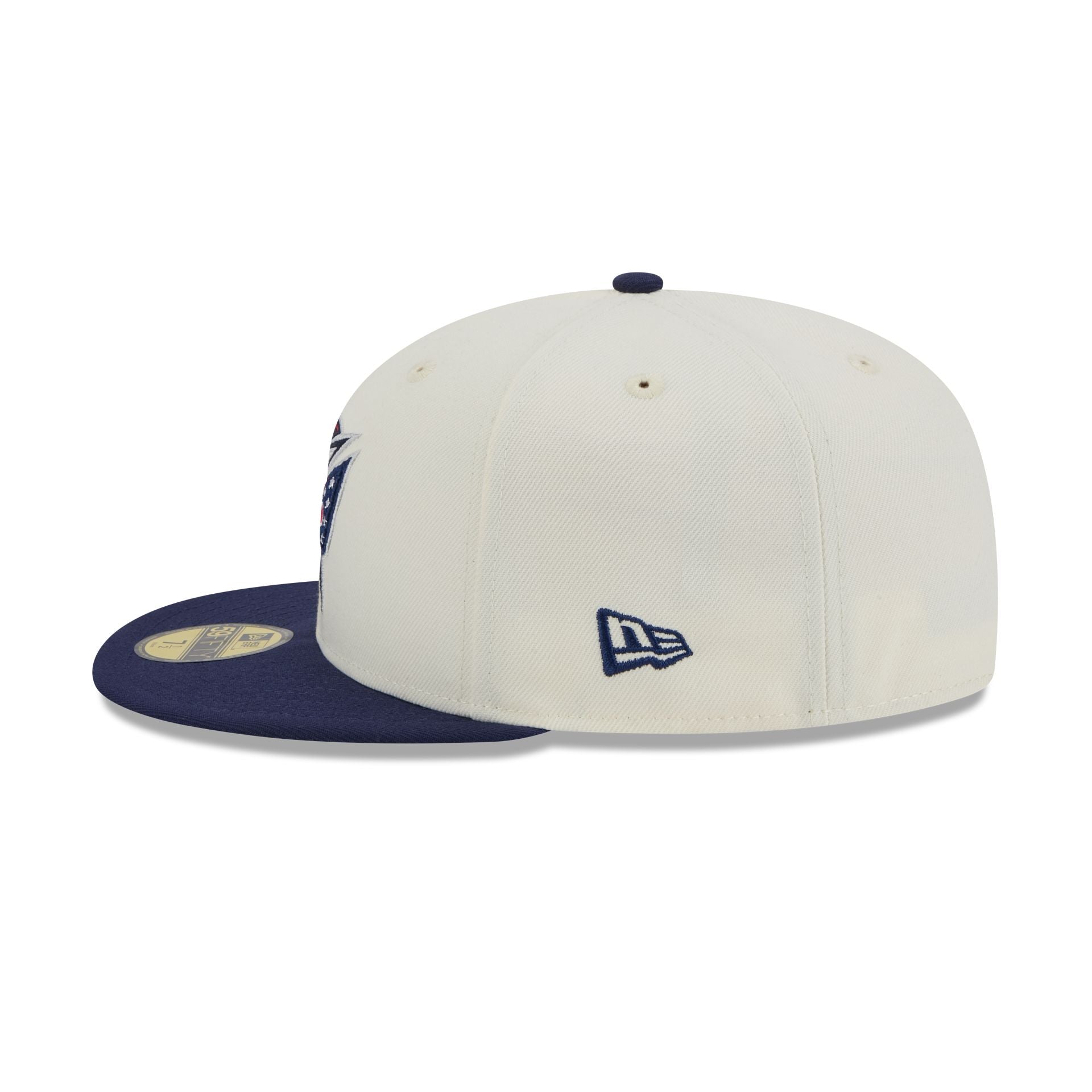 Columbus Blue Jackets Chrome White 59FIFTY Fitted Hat