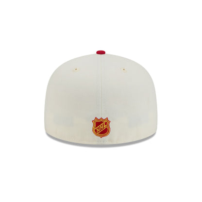 Calgary Flames Chrome White 59FIFTY Fitted Hat