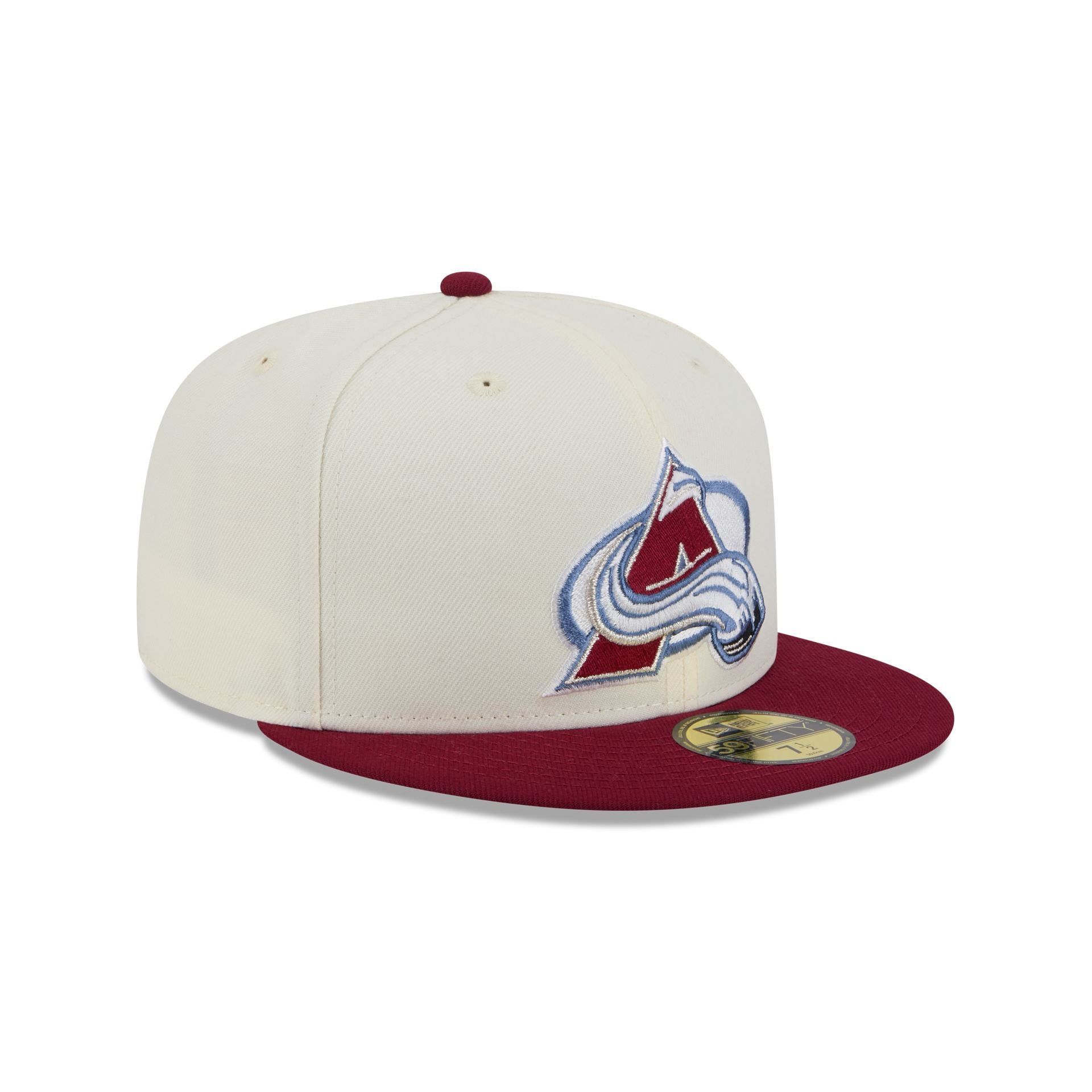 Colorado Avalanche Chrome White 59FIFTY Fitted Hat