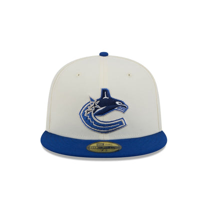 Vancouver Canucks Chrome White 59FIFTY Fitted Hat