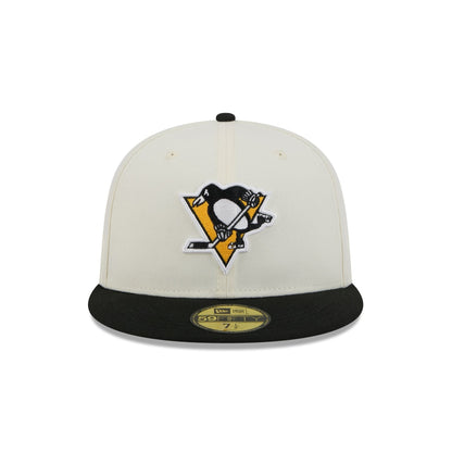 Pittsburgh Penguins Chrome White 59FIFTY Fitted Hat