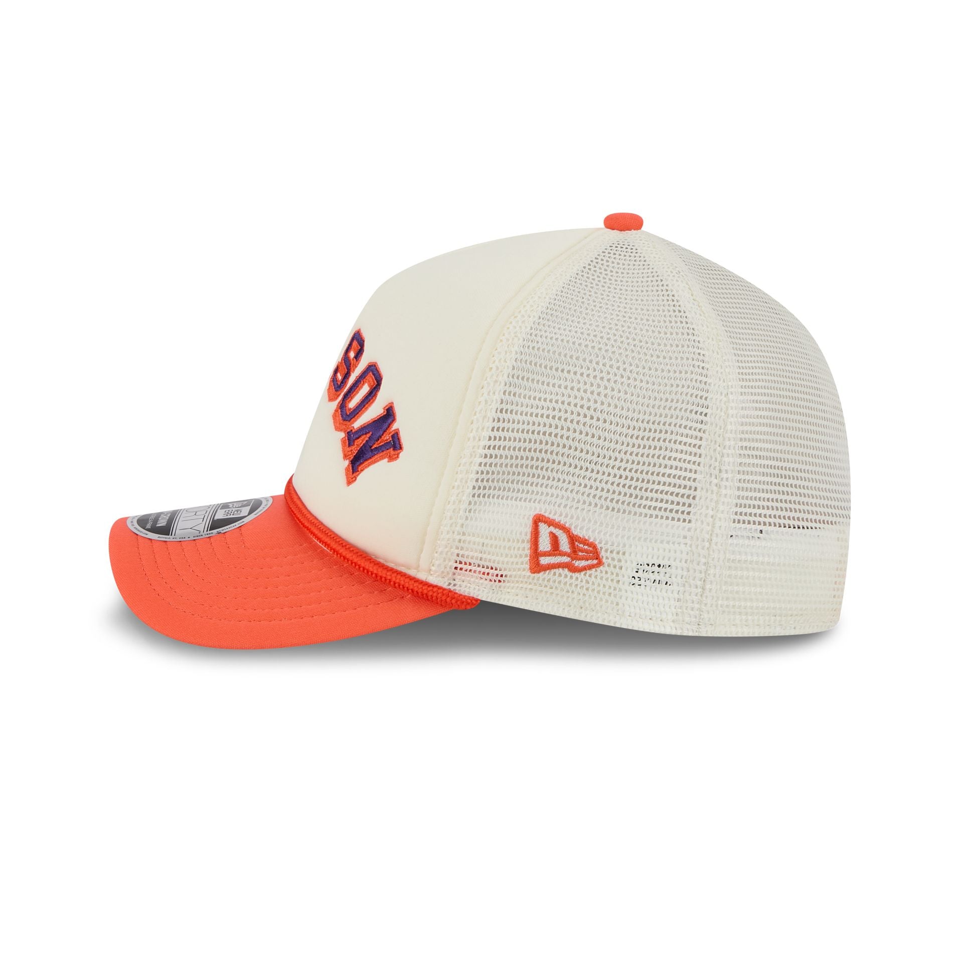 Clemson Tigers Chrome Arch 9FORTY M-Crown A-Frame Trucker Hat