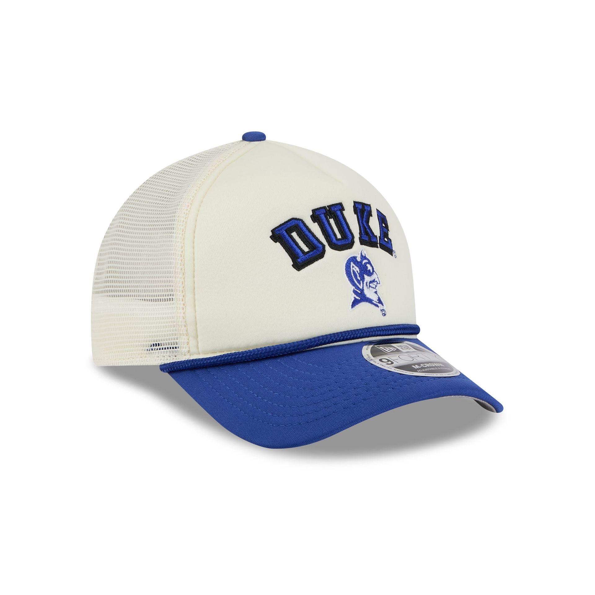 Duke Blue Devils Chrome Arch 9FORTY M-Crown A-Frame Trucker Hat