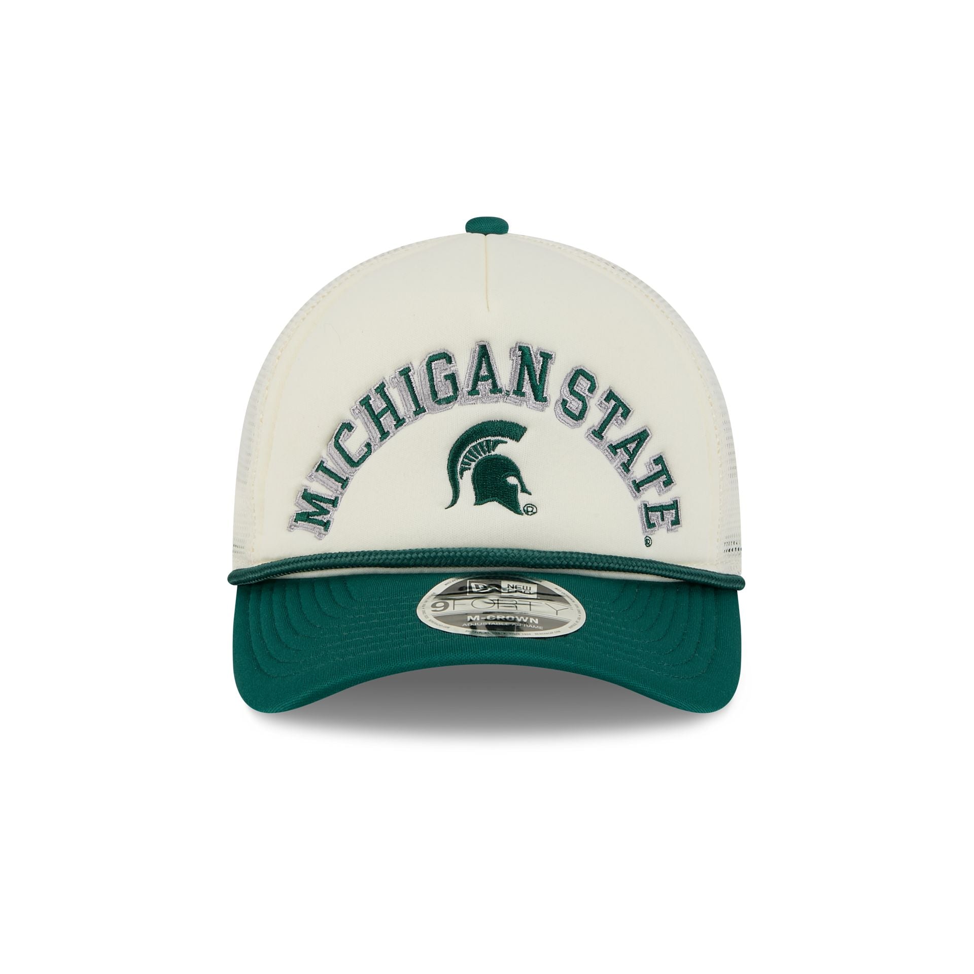 Michigan State Spartans Chrome Arch 9FORTY M-Crown A-Frame Trucker Hat
