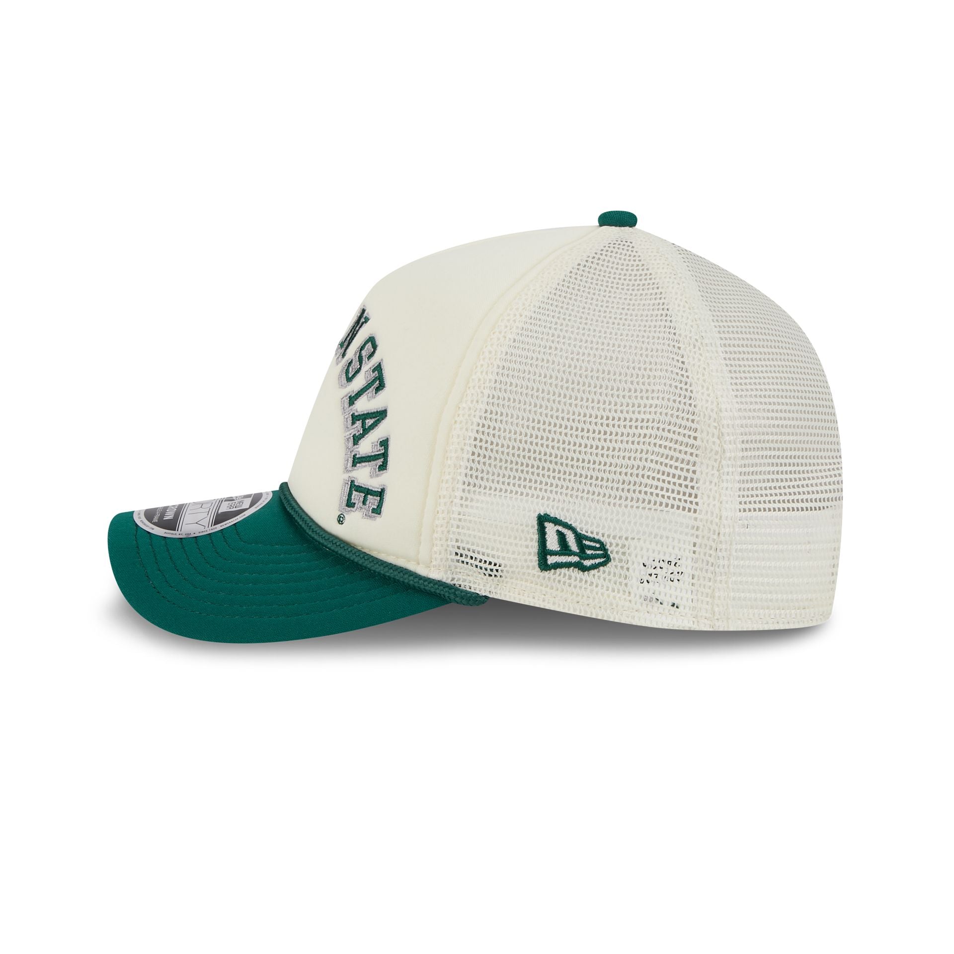Michigan State Spartans Chrome Arch 9FORTY M-Crown A-Frame Trucker Hat