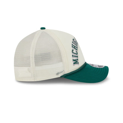 Michigan State Spartans Chrome Arch 9FORTY M-Crown A-Frame Trucker Hat