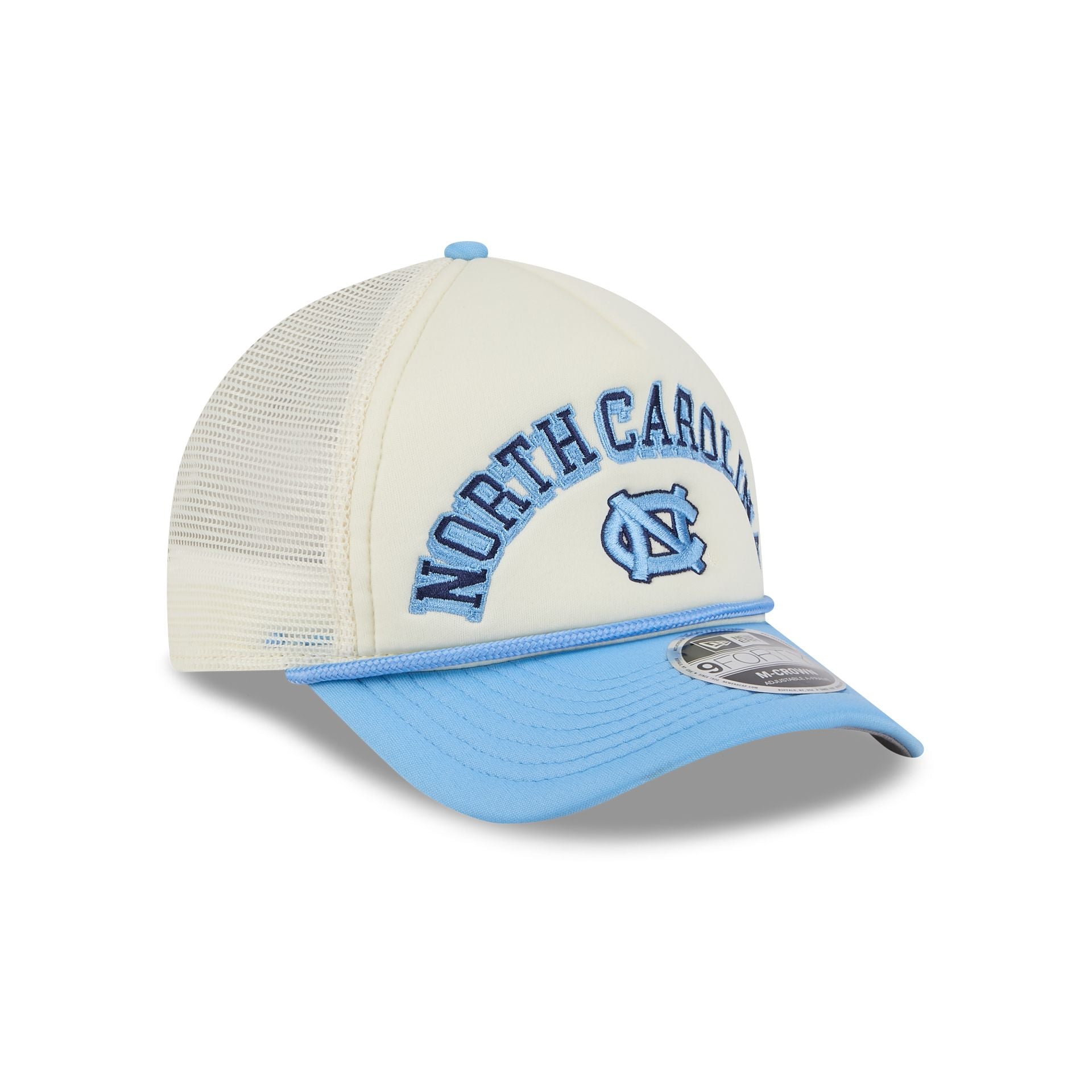 North Carolina Tar Heels Chrome Arch 9FORTY M-Crown A-Frame Trucker Hat