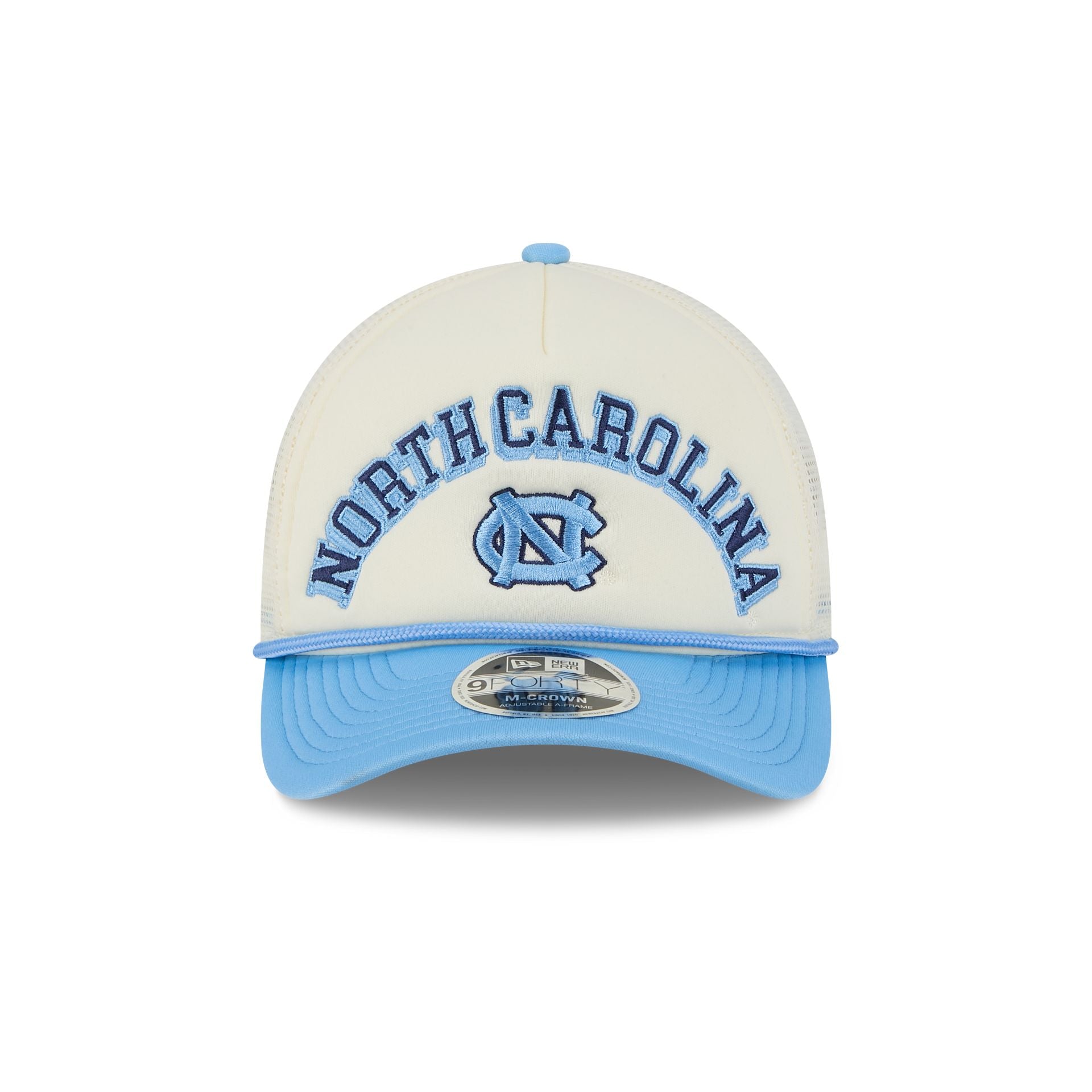 North Carolina Tar Heels Chrome Arch 9FORTY M-Crown A-Frame Trucker Hat