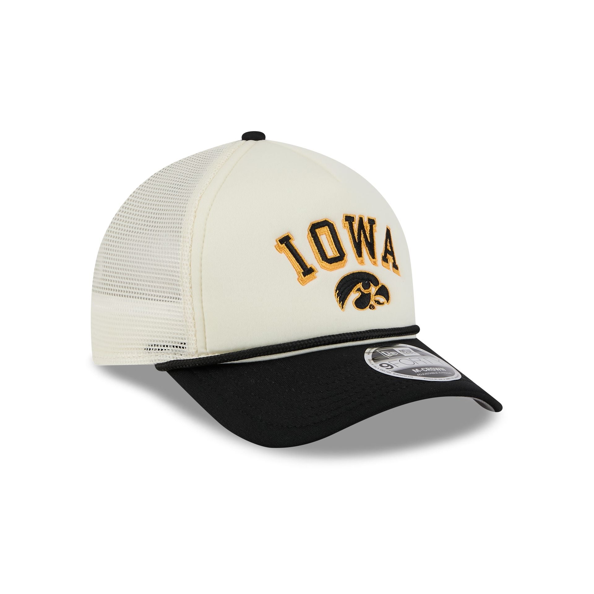 Iowa Hawkeyes Chrome Arch 9FORTY M-Crown A-Frame Trucker Hat