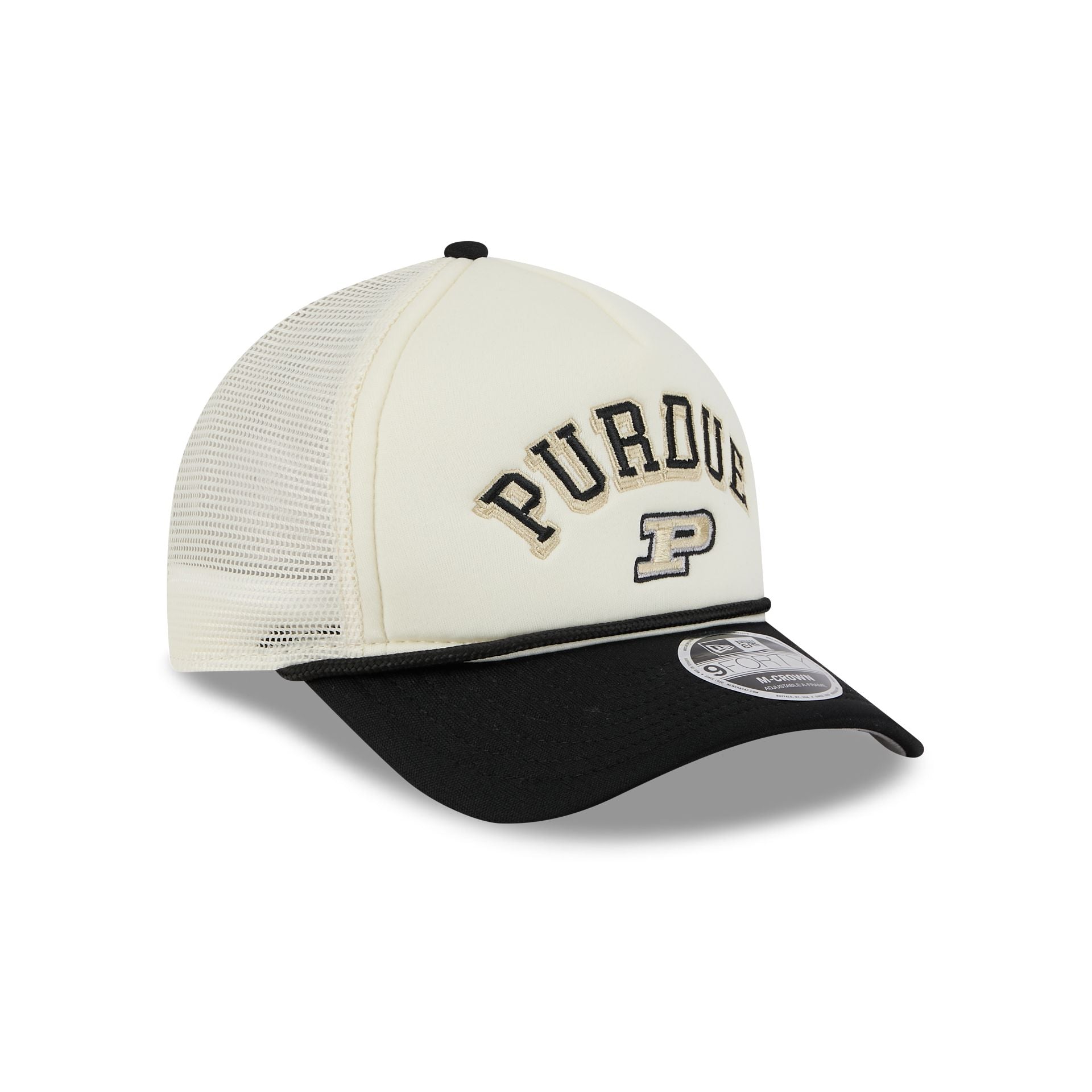 Purdue Boilermakers Chrome Arch 9FORTY M-Crown A-Frame Trucker Hat