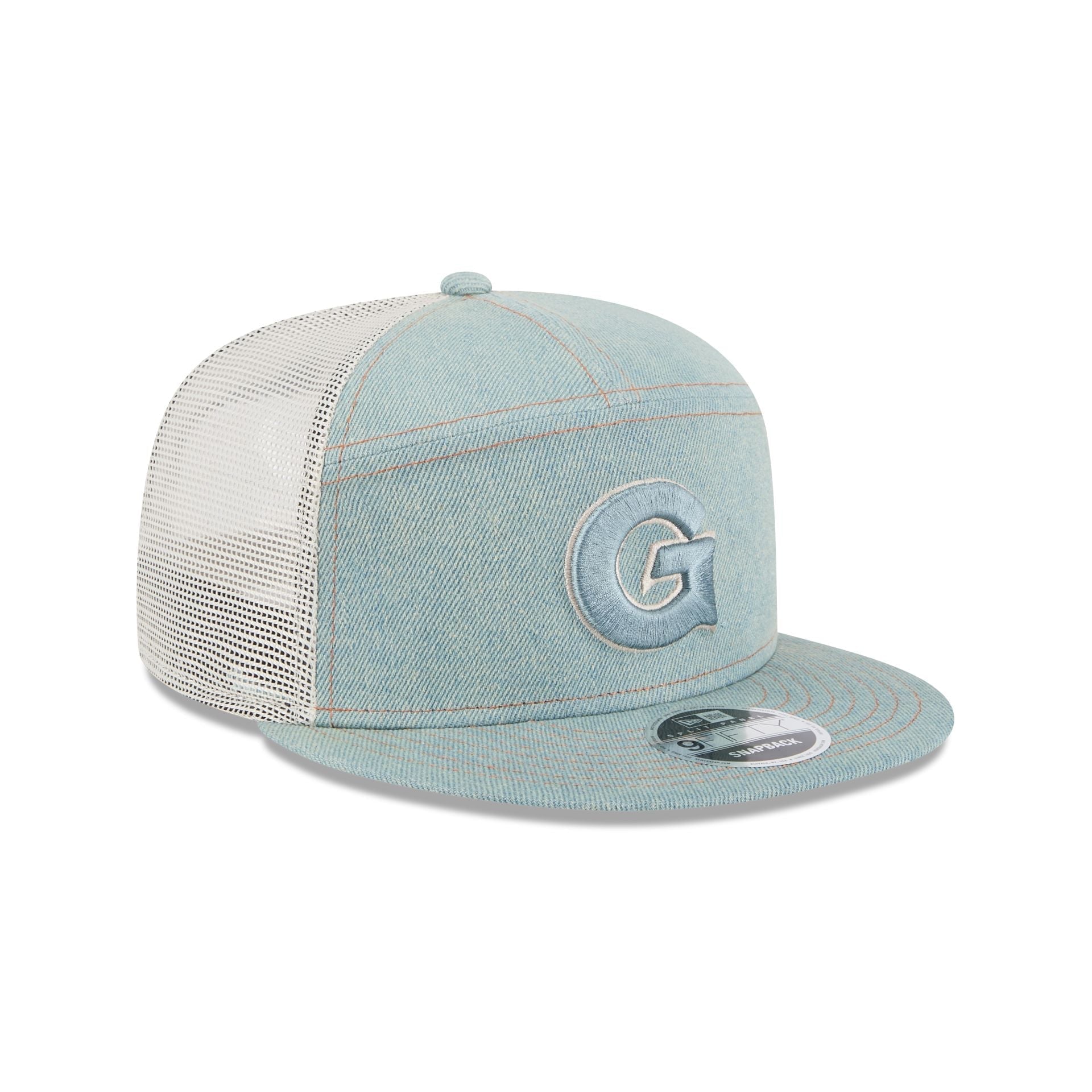 Georgetown Hoyas Denim Split Panel 9FIFTY Trucker Hat
