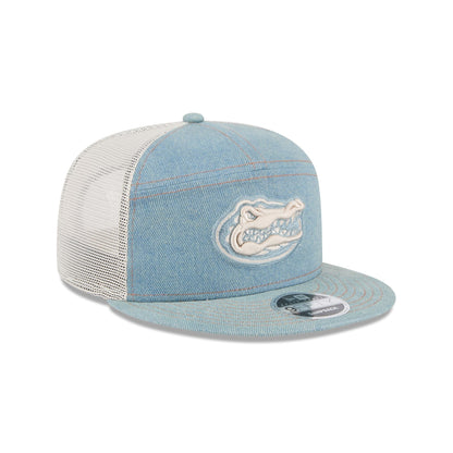 Florida Gators Denim Split Panel 9FIFTY Trucker Hat