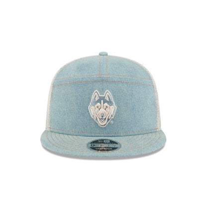 Connecticut Huskies Denim Split Panel 9FIFTY Trucker Hat