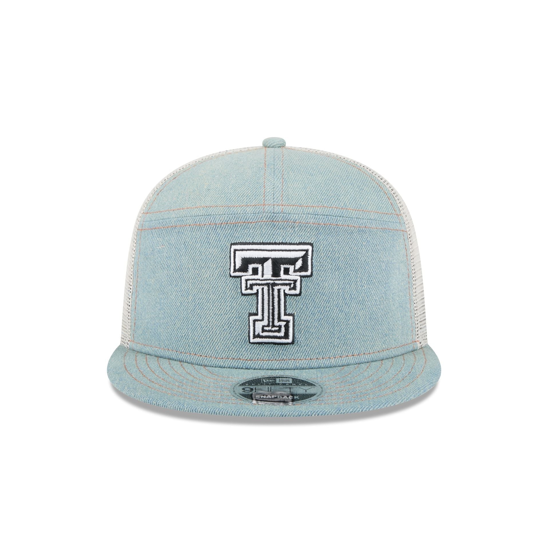 Texas Tech Red Raiders Denim Split Panel 9FIFTY Trucker Hat