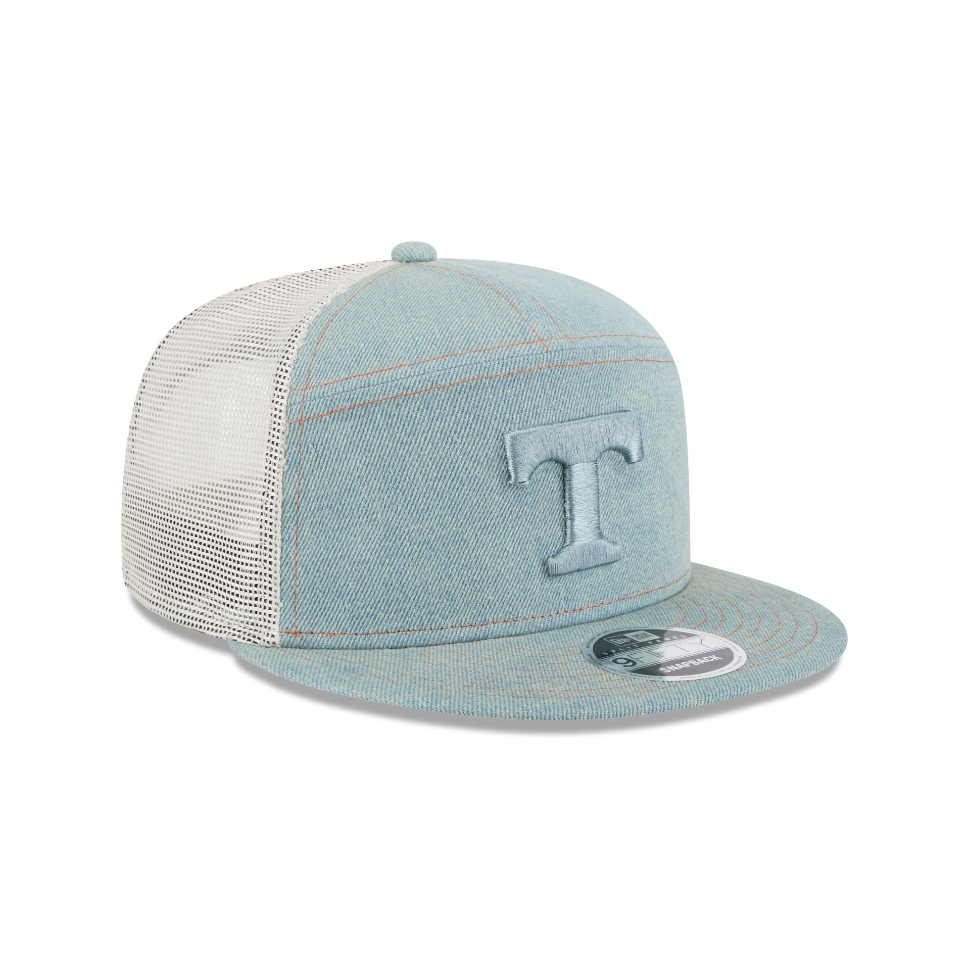 Tennessee Volunteers Denim Split Panel 9FIFTY Trucker Hat