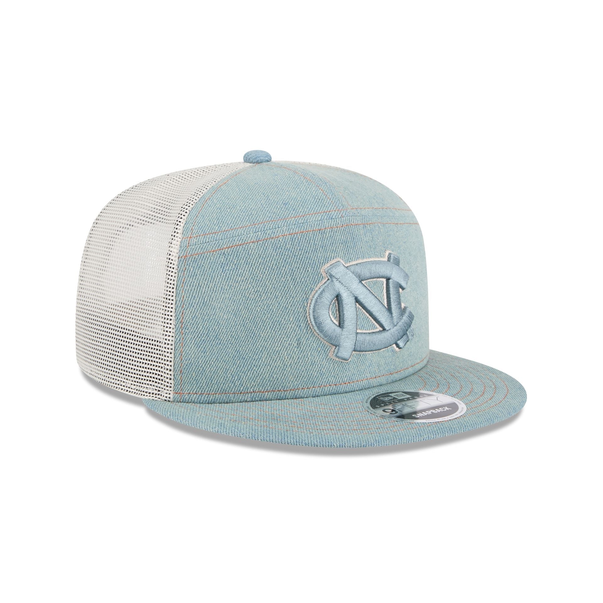 North Carolina Tar Heels Denim Split Panel 9FIFTY Trucker Hat