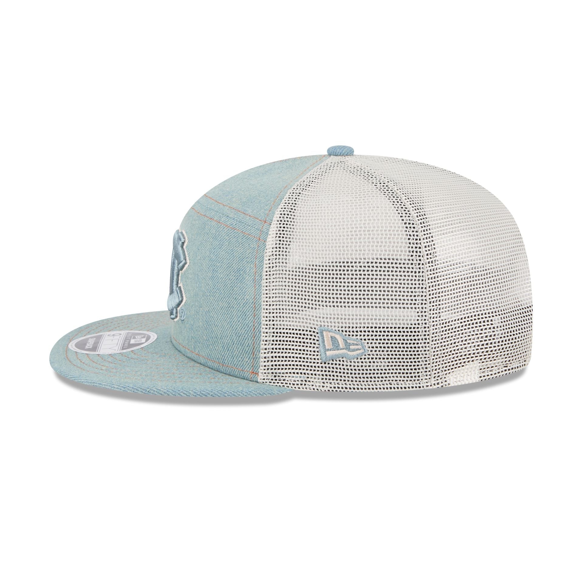 North Carolina Tar Heels Denim Split Panel 9FIFTY Trucker Hat