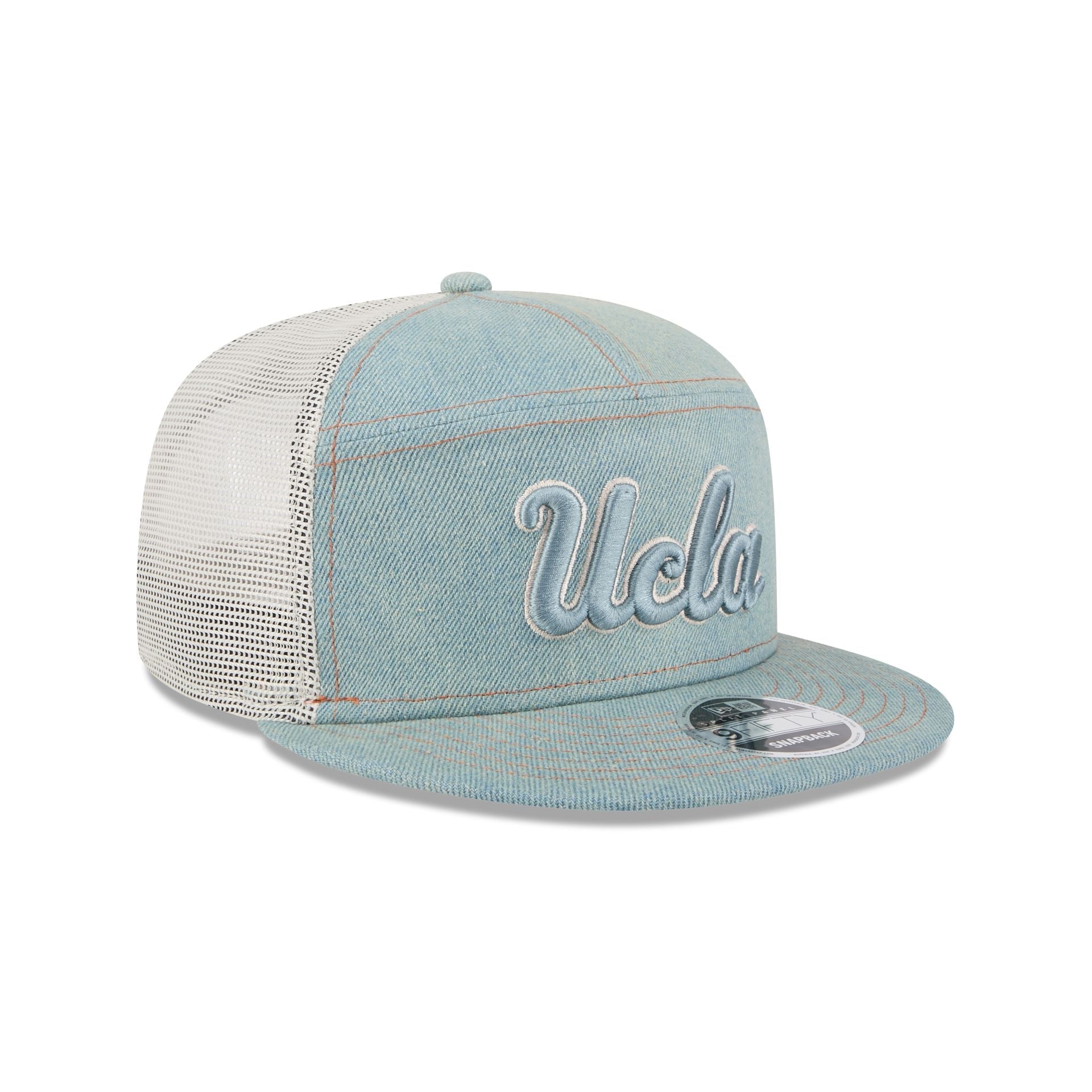 UCLA Bruins Denim Split Panel 9FIFTY Trucker Hat