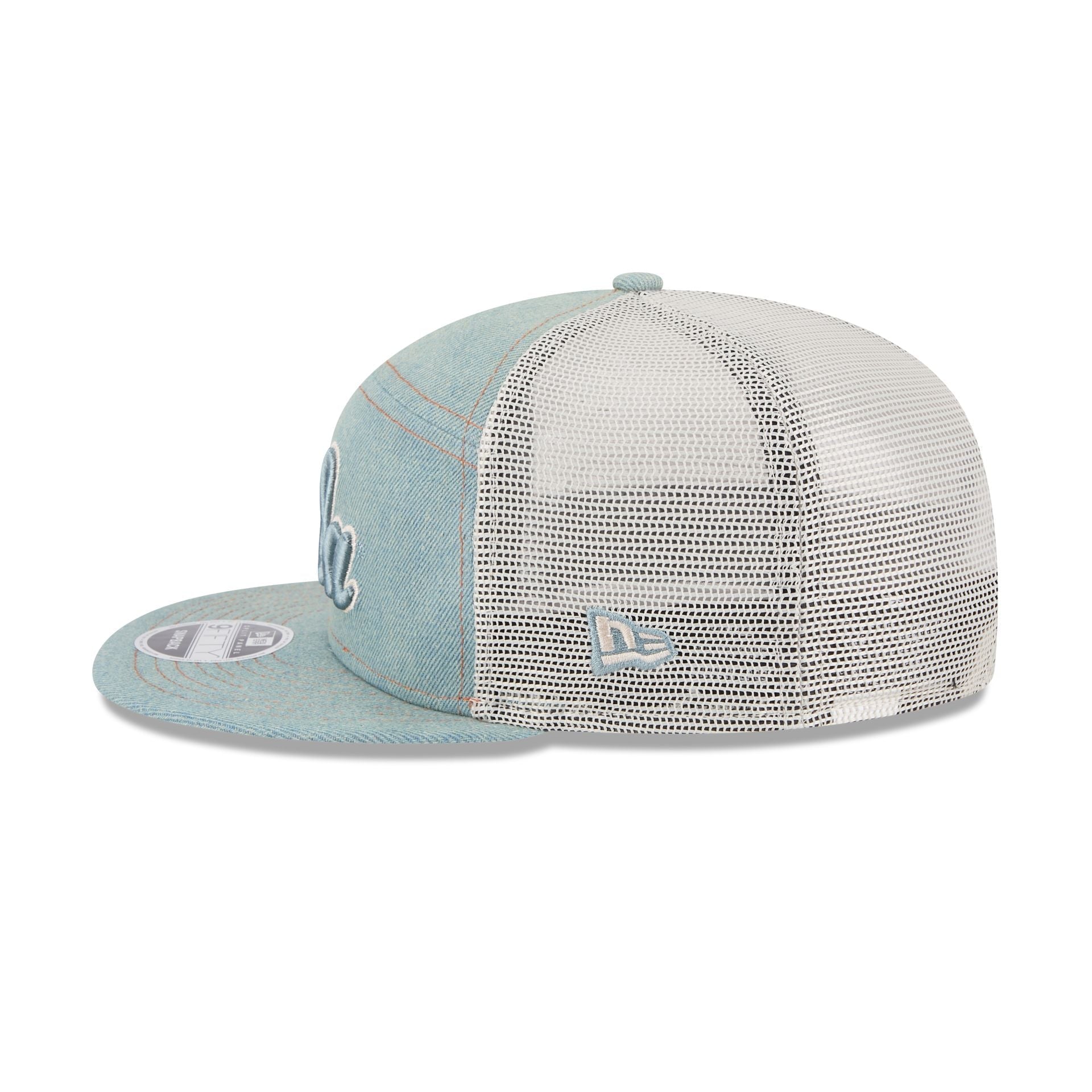 UCLA Bruins Denim Split Panel 9FIFTY Trucker Hat
