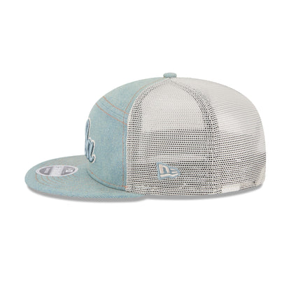 UCLA Bruins Denim Split Panel 9FIFTY Trucker Hat