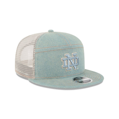 Notre Dame Fighting Irish Denim Split Panel 9FIFTY Trucker Hat