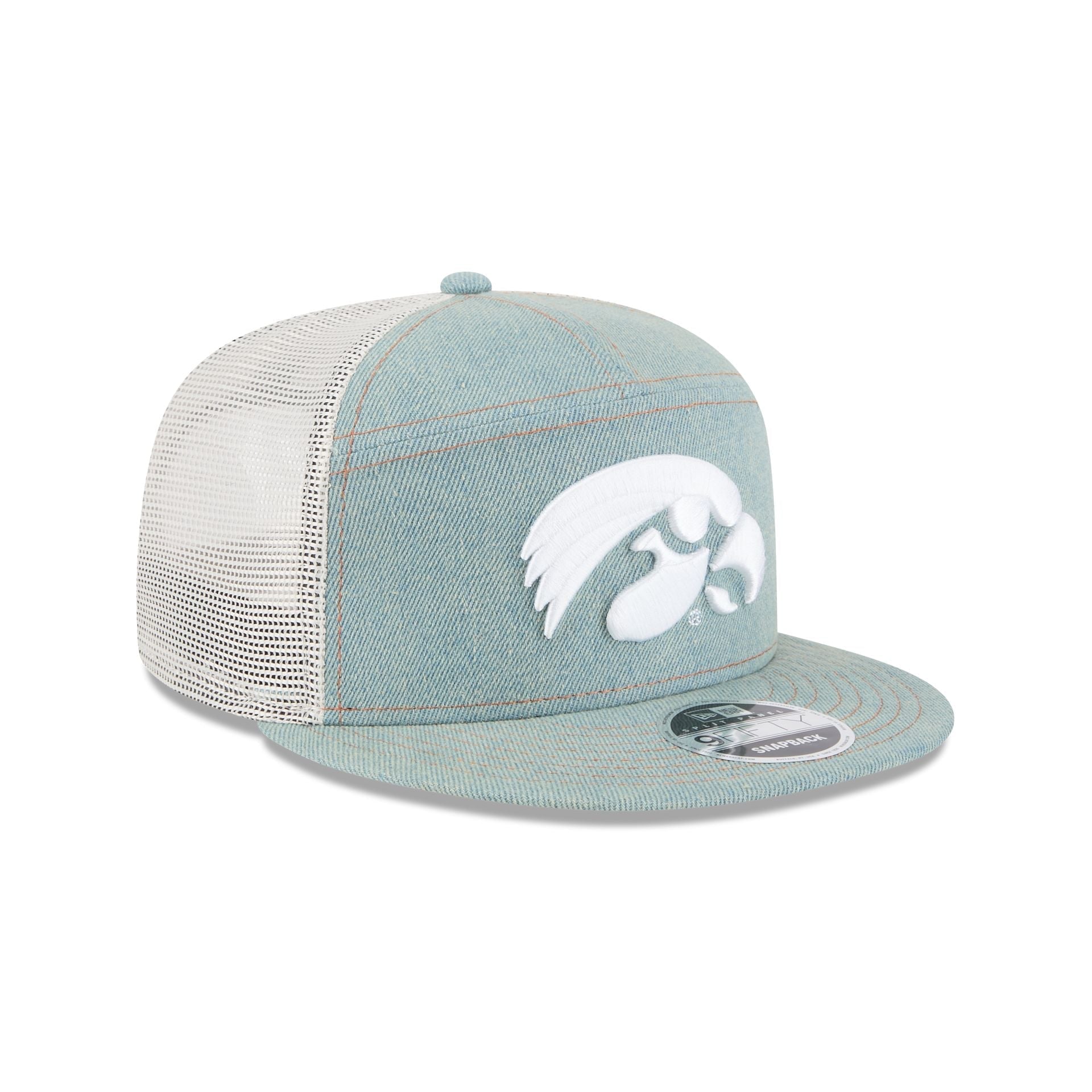 Iowa Hawkeyes Denim Split Panel 9FIFTY Trucker Hat