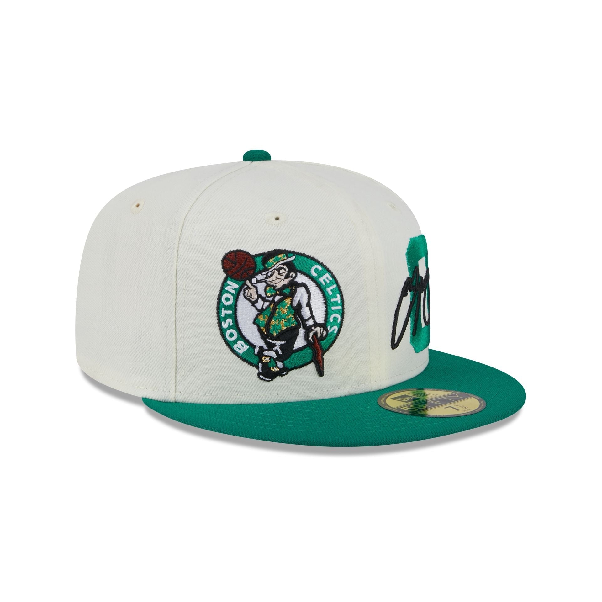 Boston Celtics Jayson Tatum Chrome White 59FIFTY Fitted Hat