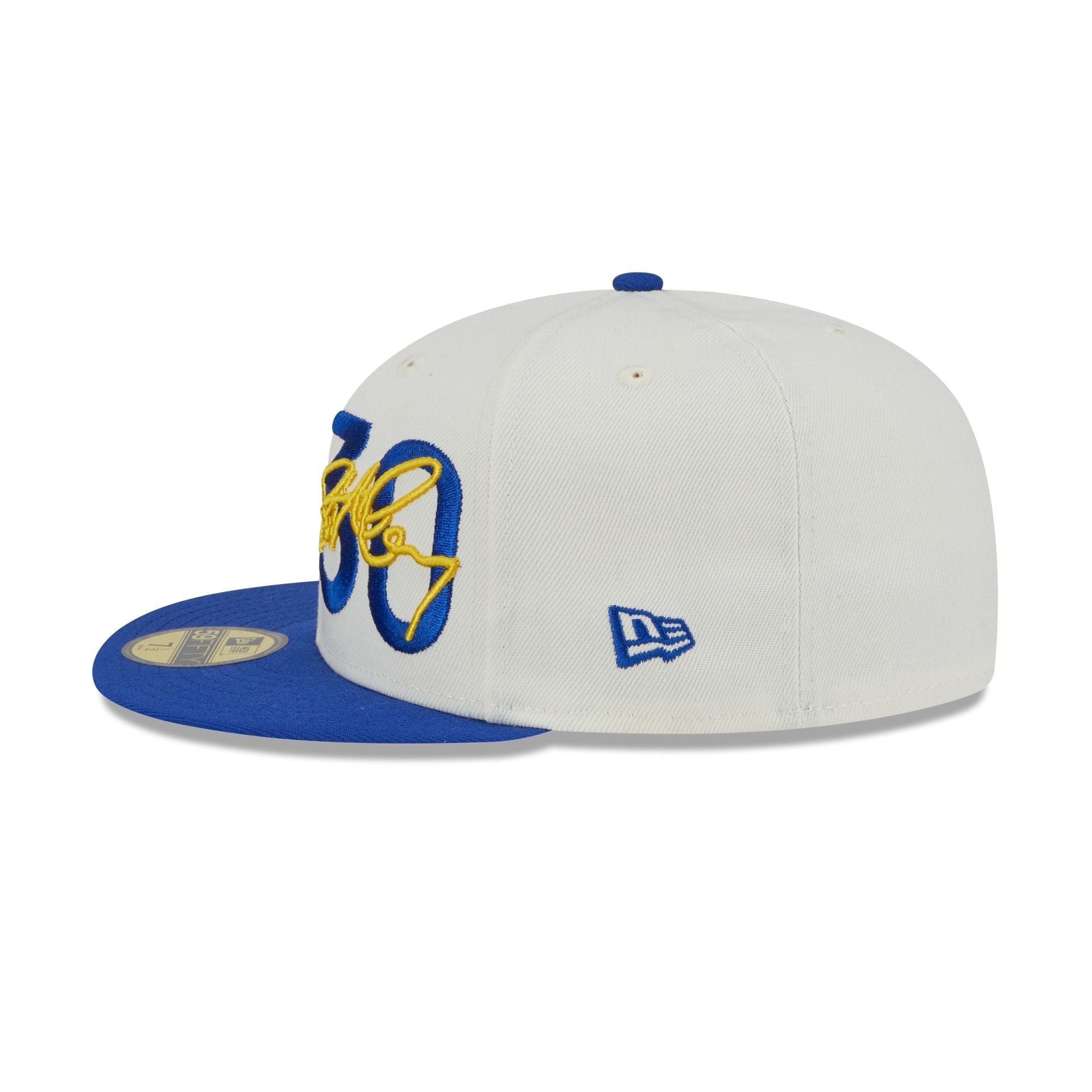 Golden State Warriors Stephen Curry Chrome White 59FIFTY Fitted Hat