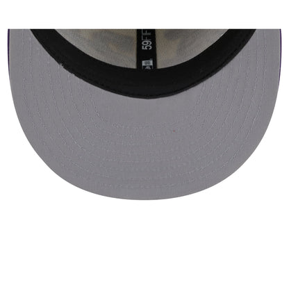 Los Angeles Lakers Lebron James Chrome White 59FIFTY Fitted Hat