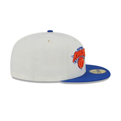 New York Knicks Jalen Brunson Chrome White 59FIFTY Fitted Hat