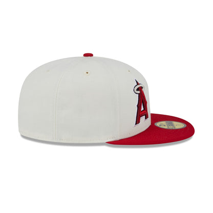 Los Angeles Angels Mike Trout Chrome White 59FIFTY Fitted Hat
