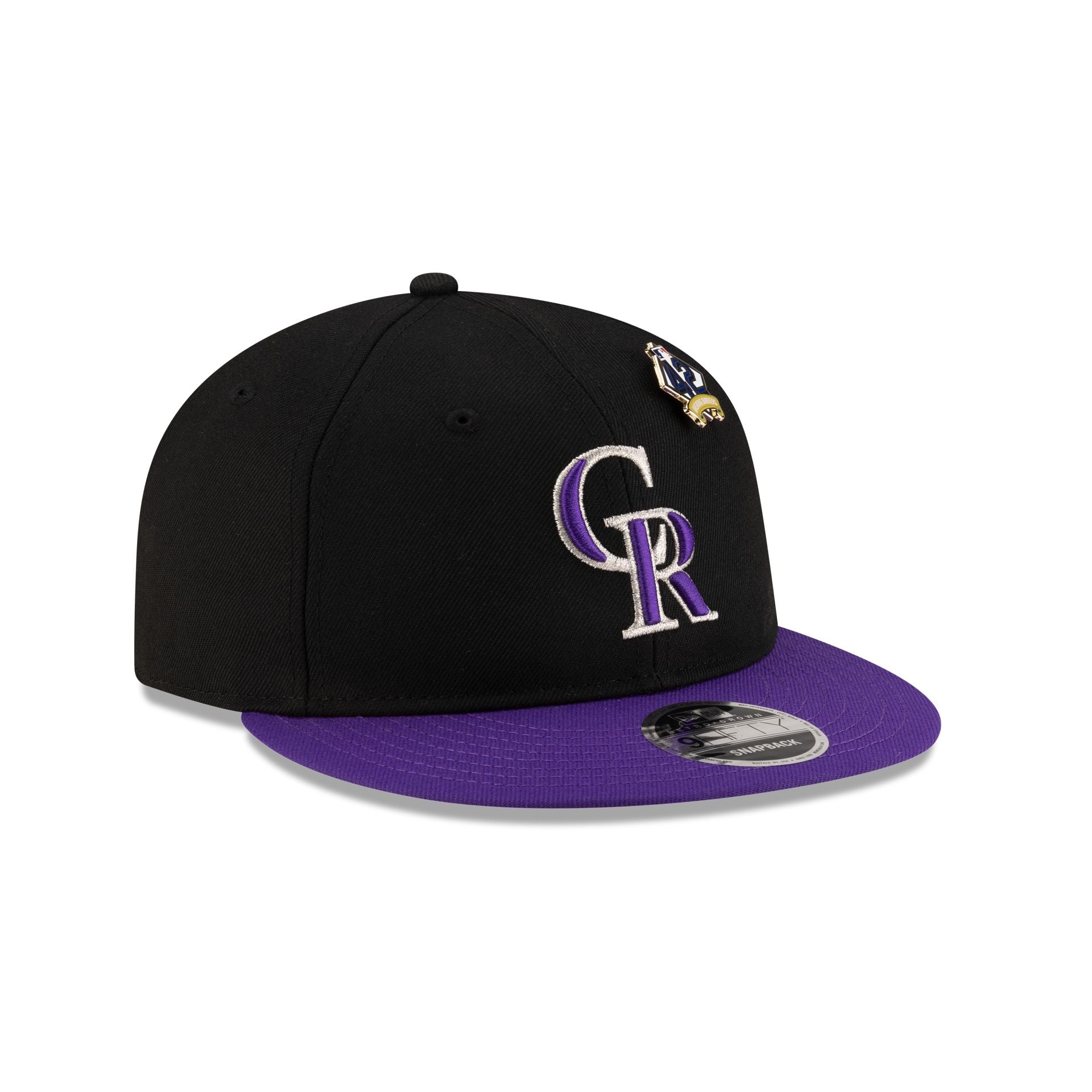 Colorado Rockies Jackie Robinson Day 2025 Retro Crown 9FIFTY Snapback Hat