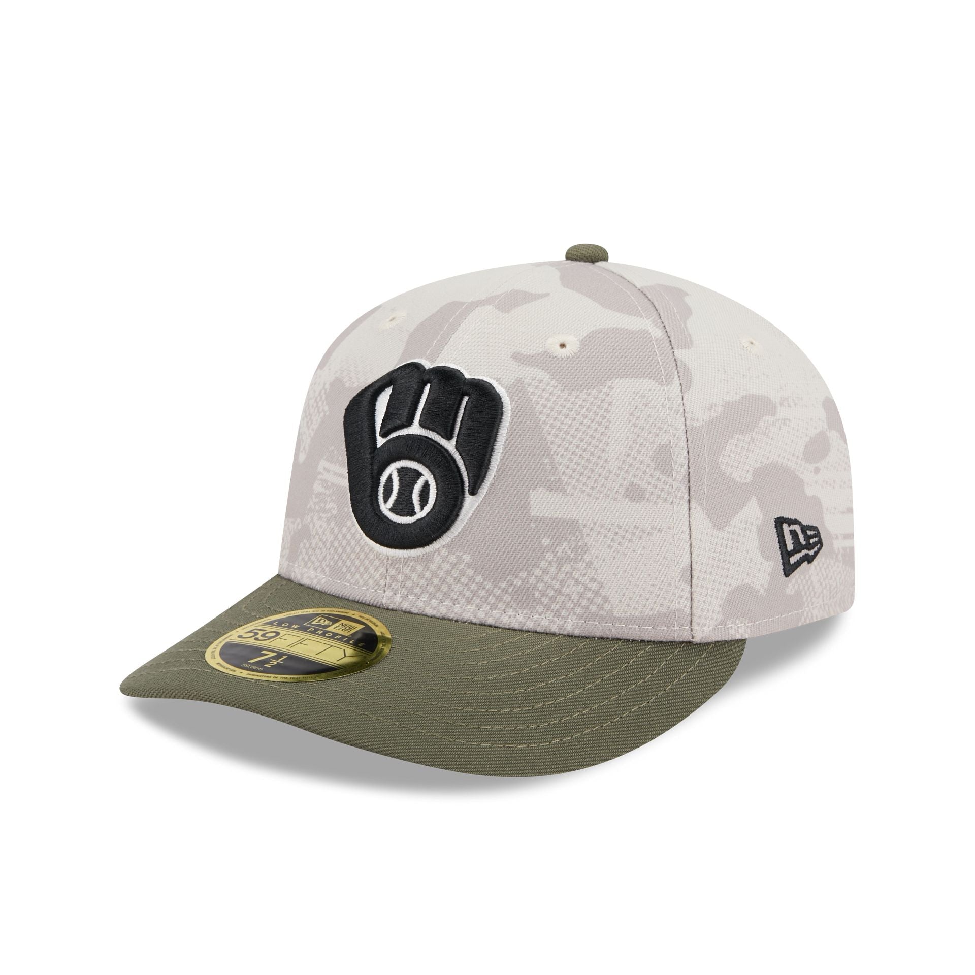 Milwaukee Brewers Armed Forces Day 2025 Low Profile 59FIFTY Fitted Hat