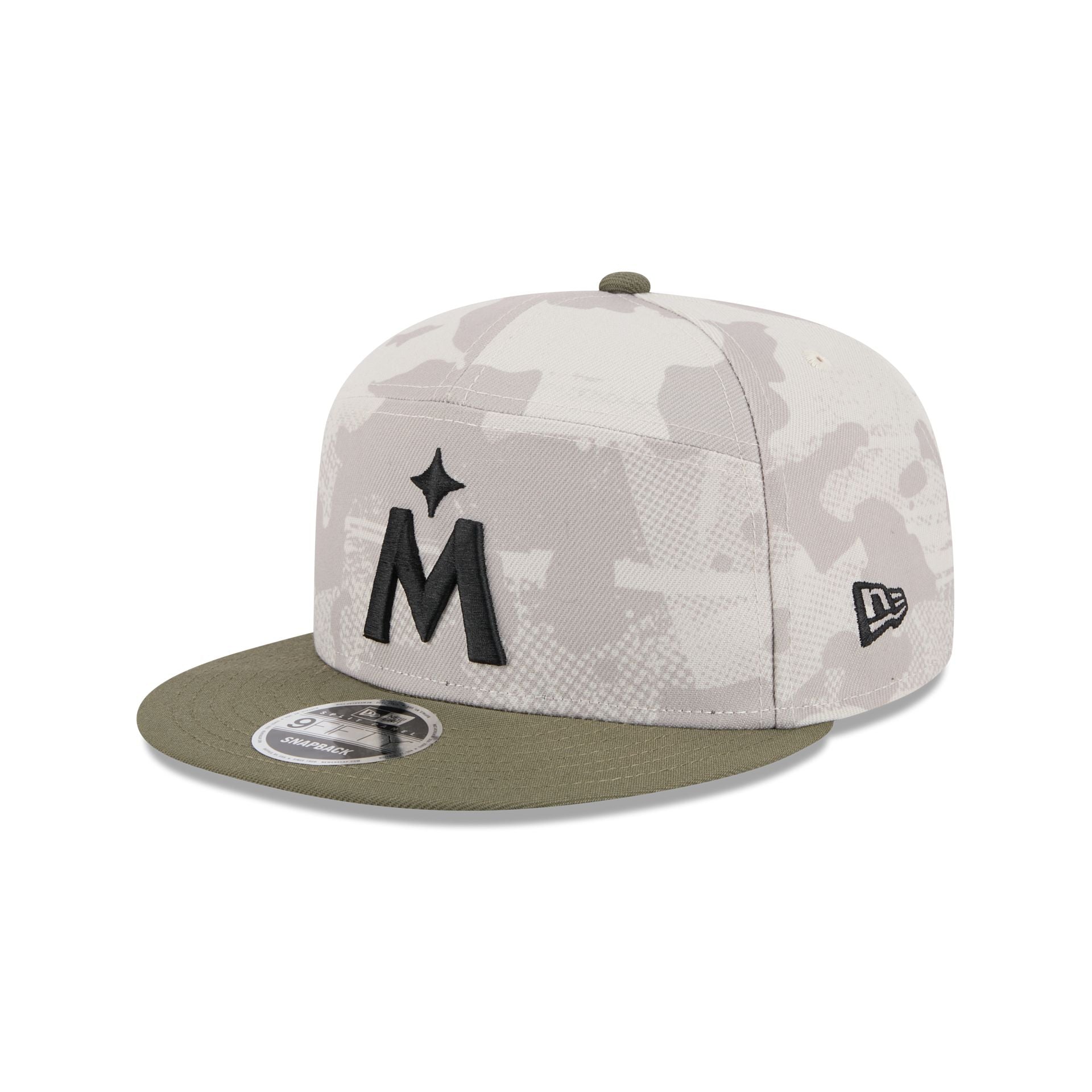 Minnesota Twins Armed Forces Day 2025 Split Panel 9FIFTY Snapback Hat